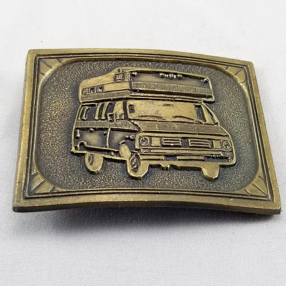 Belt Buckle 1970s 1980s Van RV Travel Campervan Winnebago Custom‎ Motorhome